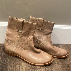 Frye Anna Short Ash Leather Boots Women’s 6.5